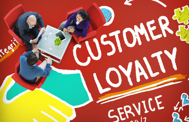 Canvas Print - Customer Loyalty Satisfaction Support Strategy Service Concept