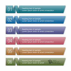 Wall Mural - Infographics Web Banner & Label Design