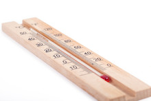 Atmospheric Wooden Thermometer