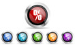 © Alex White - percent vector icons set