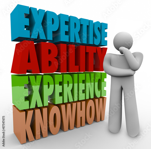 Fotografie, Obraz Expertise Ability Experience Knowhow Thinker Job Criteria Qualif