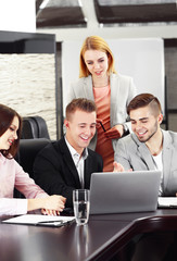 Poster - Business people working in conference room