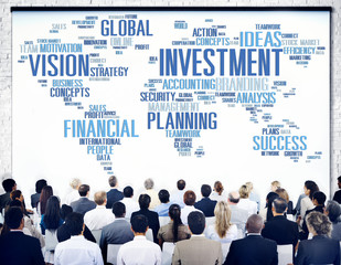 Wall Mural - Investment Global Business Profit Banking Budget Concept