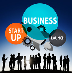Sticker - Business Start up Launch Opportunity Corporate Concept
