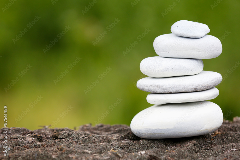 Zen stones balance spa outdoors