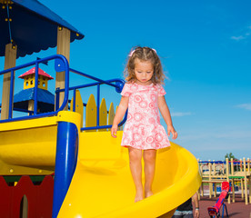 Child playing in park