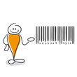 © strichfiguren.de - Strichmännchen Serie Pumpy / Barcode