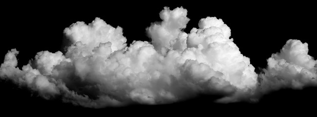 Wall Mural - clouds on black background