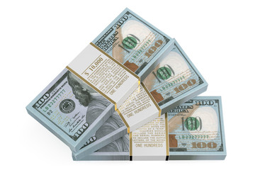 Wall Mural - Three packs of dollars