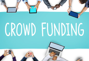 Sticker - Crowd Funding Contribution Donate Fundriser Concept