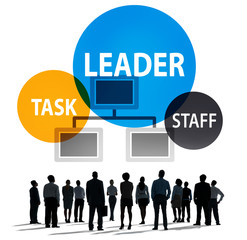 Canvas Print - Leader Leadership Manager Task Staff Concept