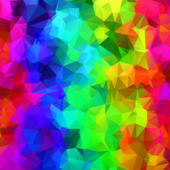 Wall Mural - Abstract triangle rainbow color texture