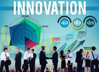 Wall Mural - Innovation Ideas Mission Strategy Goals Concept