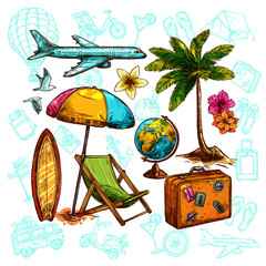 Sticker - Travel Sketch Set