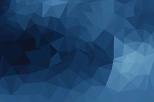 Blue Geometric Pattern, Triangles Background