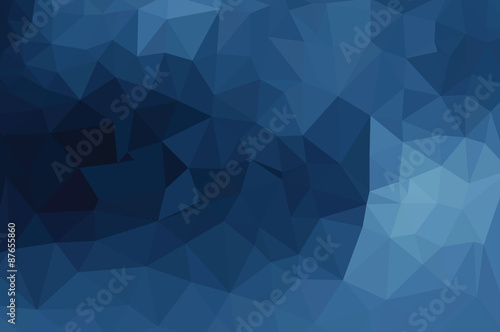 Mata magnetyczna Niebieski wzór geometryczny, tło trójkąty