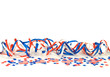 Patriotic Border and Background – Red, white, and blue ribbons and stars create a patriotic background or border.
