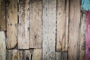 Wooden wall background or texture