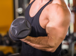 Wall Mural - Bodybuilder at gym