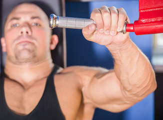 Wall Mural - Bodybuilder at gym