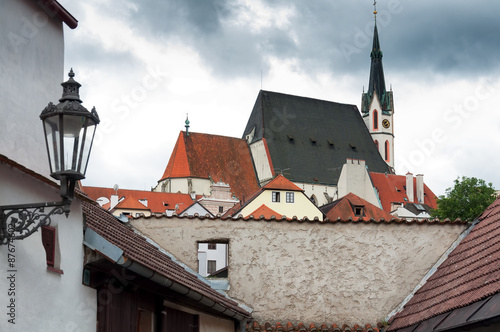 Photo Old European building in Cesky Krumlov, Czech Republic
