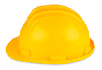 yellow building-site helmet