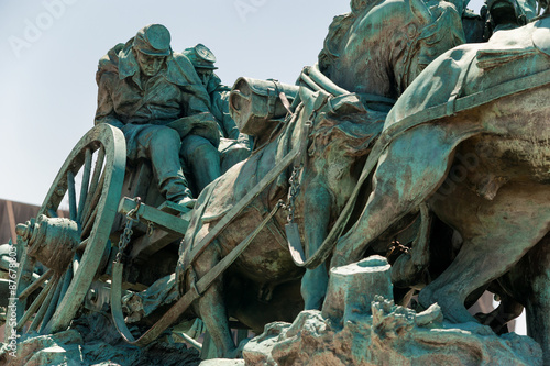 Fotografie, Tablou Civil War Memorial Statue near the Ulysses S