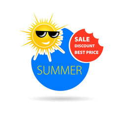 Wall Mural - summer best price color vector