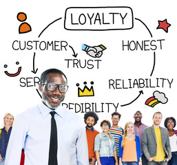 Poster - Loyalty Customer Service Trust Honest Reliability Concept