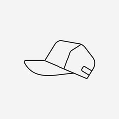 Sticker - Sun hat line icon