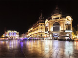 Fototapeta  - Place de la comédie in Montpellier at night