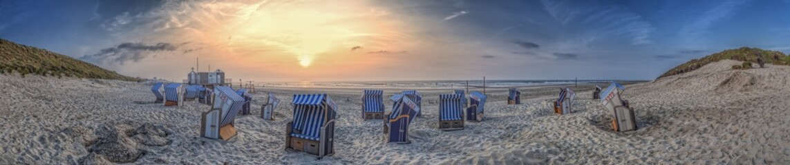 Wall Mural - Norderney Panorama am Strand