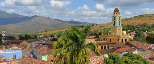 Obraz w ramie Church in Trinidad in Cuba