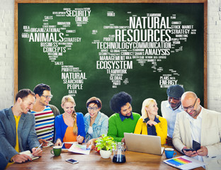 Wall Mural - Natural Resources Environmental Conservation Sustainability Conc