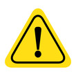 Hazard warning attention sign vector