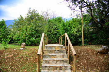  Stone staircase in a garden