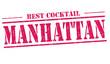 © Balint Radu - Manhattan cocktail stamp