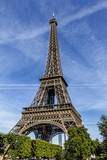 Fototapeta Boho - Eiffel Tower (La Tour Eiffel) on Champ de Mars in Paris, France.