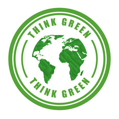 Wall Mural - think green
