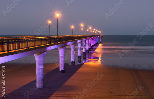 Obraz w ramie Pier at twilight