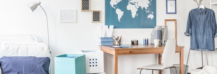 Wall Mural - Light and functional study area