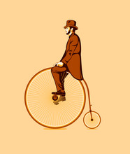 Riding A Penny Farthing