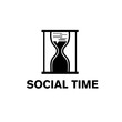 sandglass social time concept
