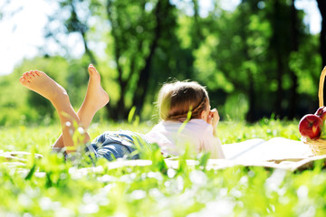 Girl in park