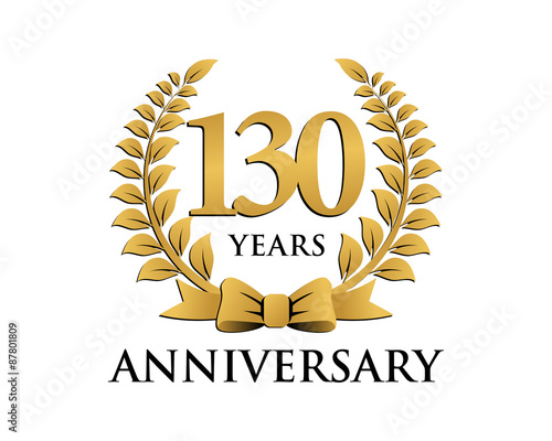 Cuadros en Lienzo anniversary logo ribbon wreath 130