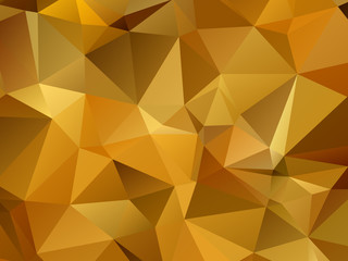 Wall Mural - gold vector background triangular