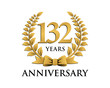 anniversary logo ribbon wreath 132
