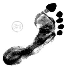Footprint - Isolated On White Background