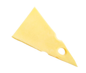 Sticker - Slice of cheese isolated on white