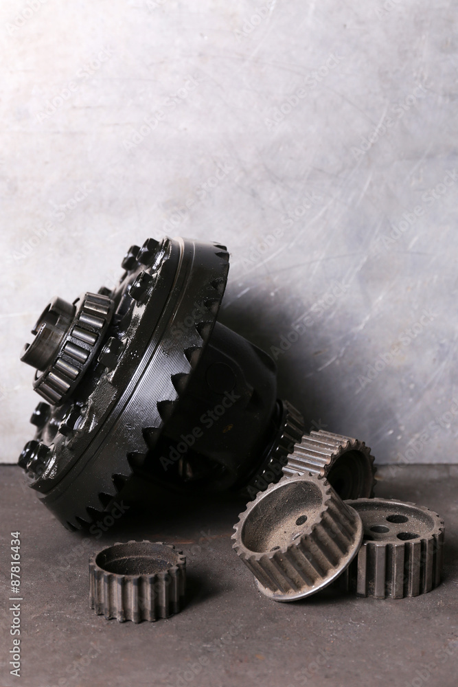 Inner part of car close up